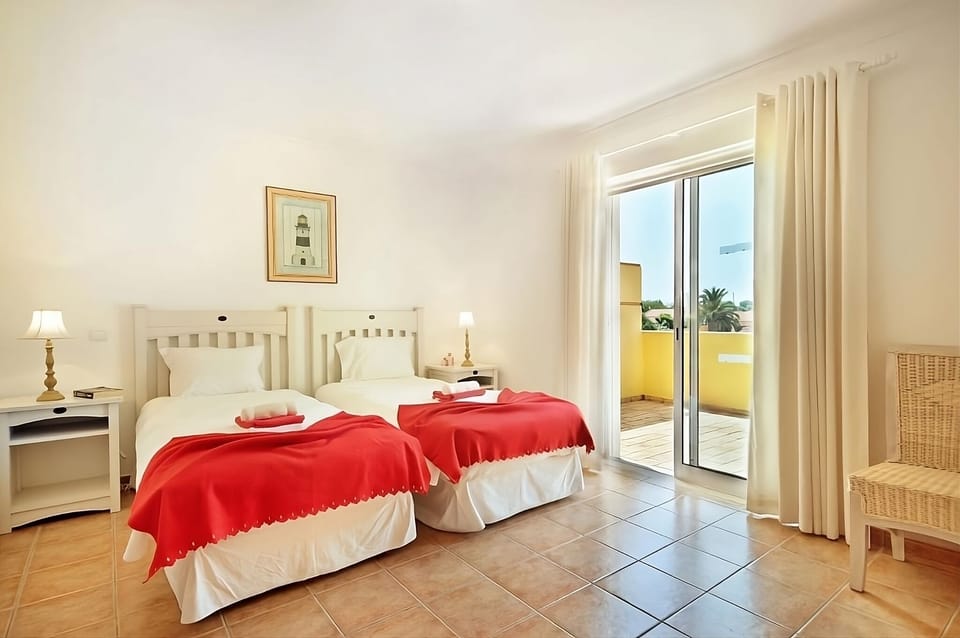 Wake up to sunshine and step onto the airy balcony.