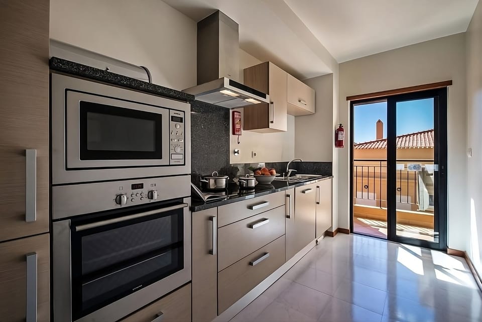 Stock up and cook like home with full built-in appliances.