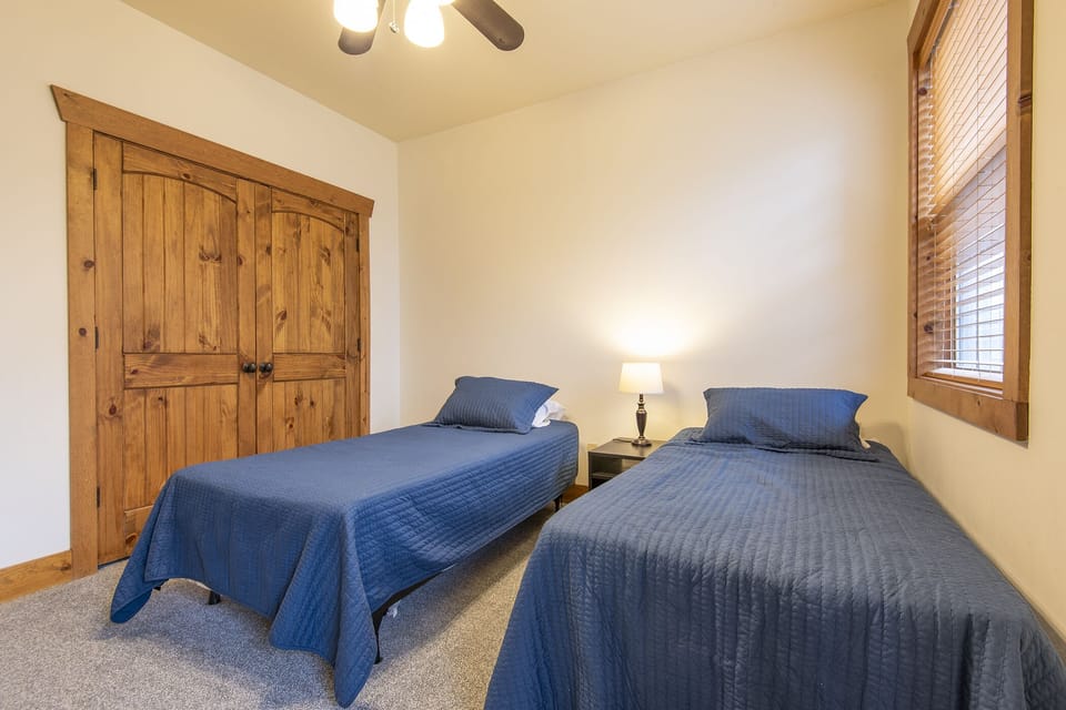 Bedroom #3 has two twin beds — perfect for kids!