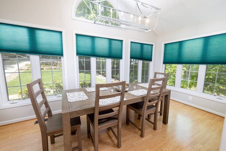 Dining area just off of the kitchen. 