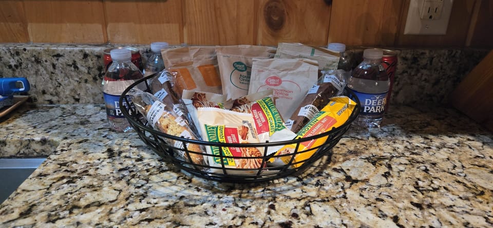Complimentary snacks.