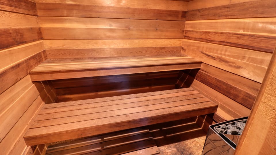 Ahhh... After hard days on the trail...Relax in your private Sauna