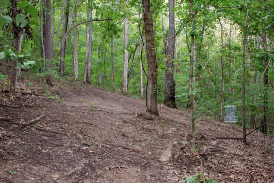 Enjoy the many activities on site: disc golf, hiking, horseshoes, game deck, dog park, hiking trails, tiny library, kids playset, fire pits and the Nordic Cycle Station