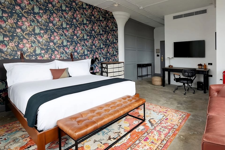Stretch out in a spacious suite with dedicated work desk.