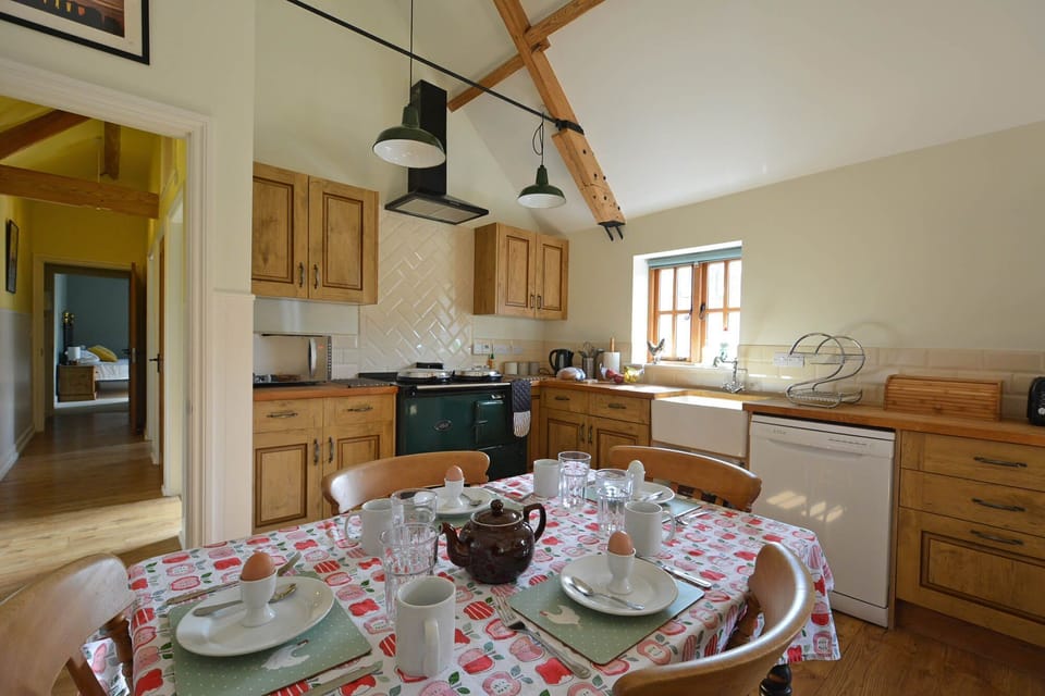 Ground floor: Kitchen and dining areas in the open plan living space