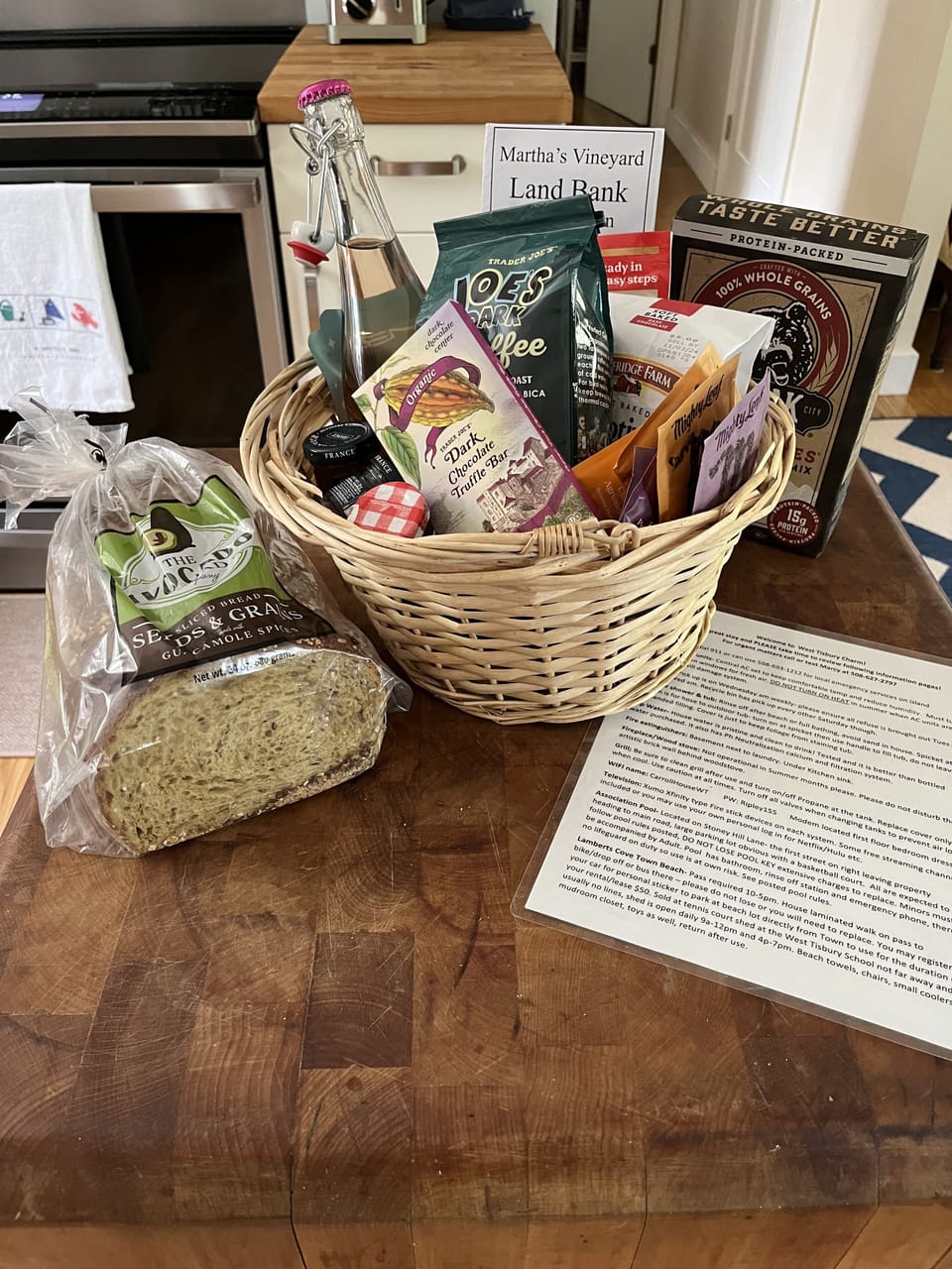 Welcome basket