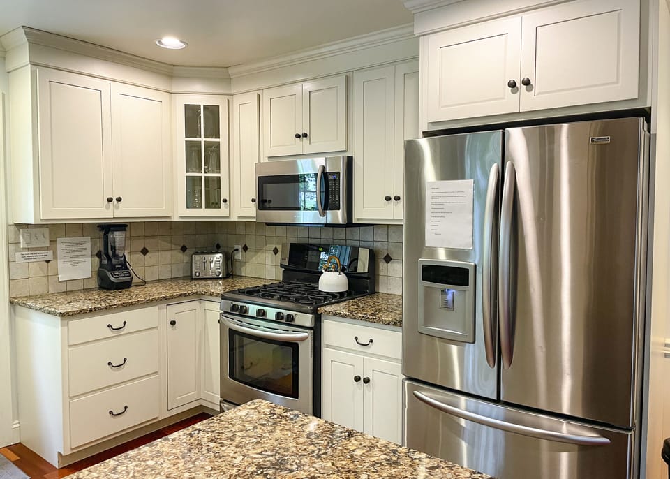the kitchen