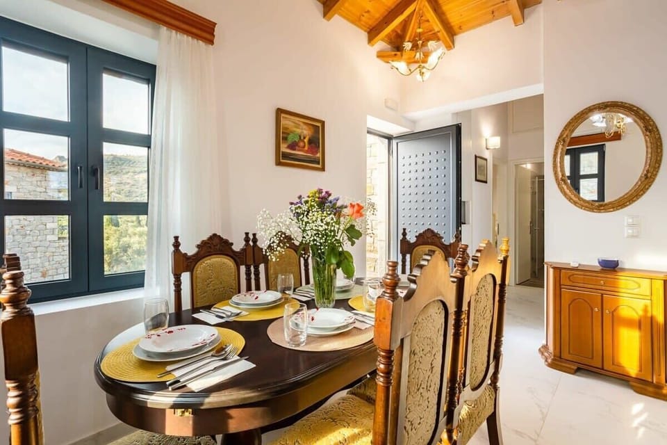 Rustic meets contemporary in our inviting dining area