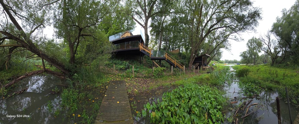 Deck, Lookout with Stair Access to Boat House