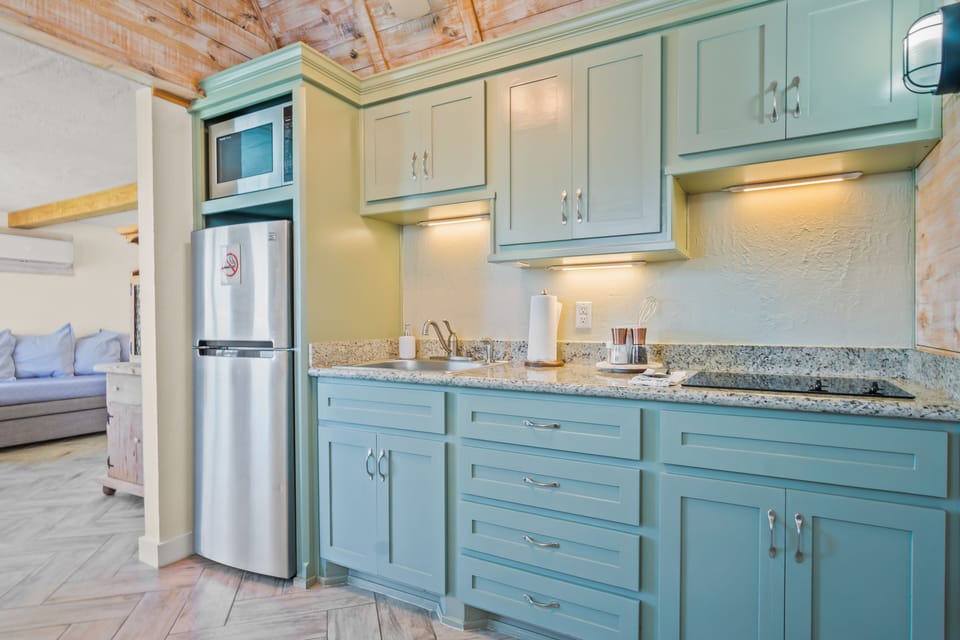 Fully stocked kitchen