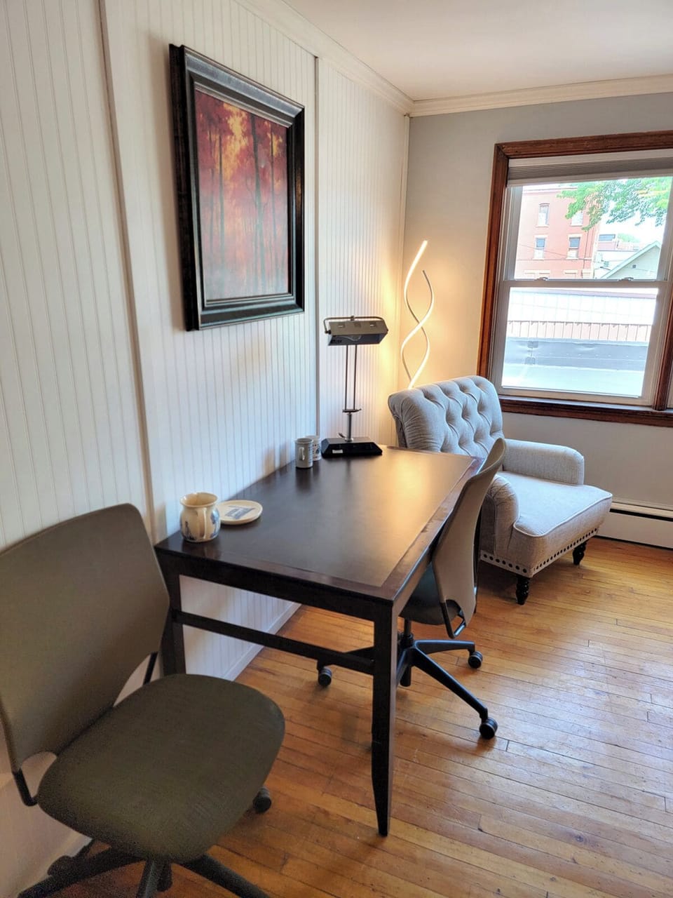 Work station or reading area.
