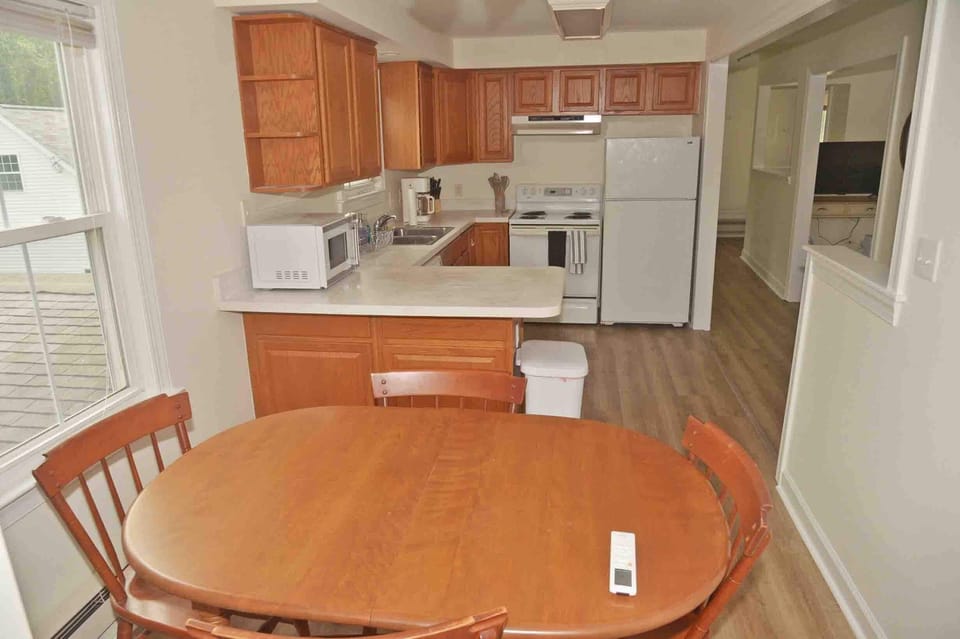 dining table off the kitchen area