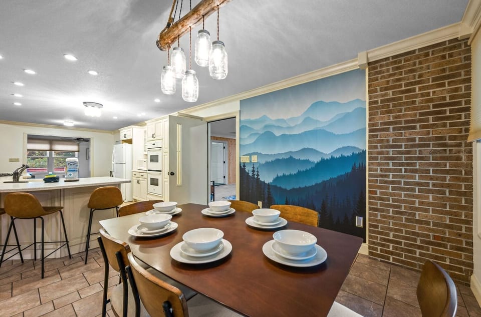 Plenty of room to enjoy family meals with ample of seating at the table and bar!