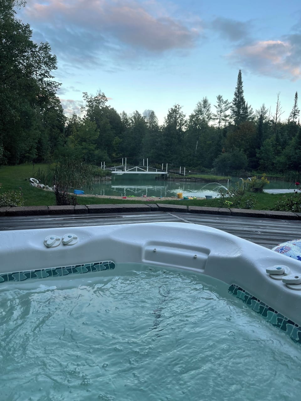 Relax in the hot tub after a long day of exploring! (Seasonal Apr-Oct only)