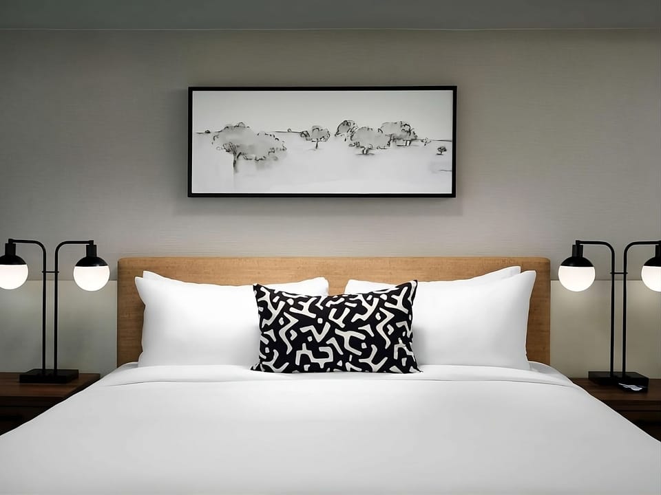 Sink into crisp linens for a deeply restful night.