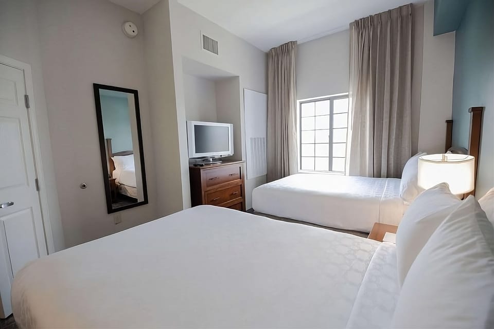 Two Double beds! Exact unit will be assigned upon arrival. Views, colors and decor may vary.