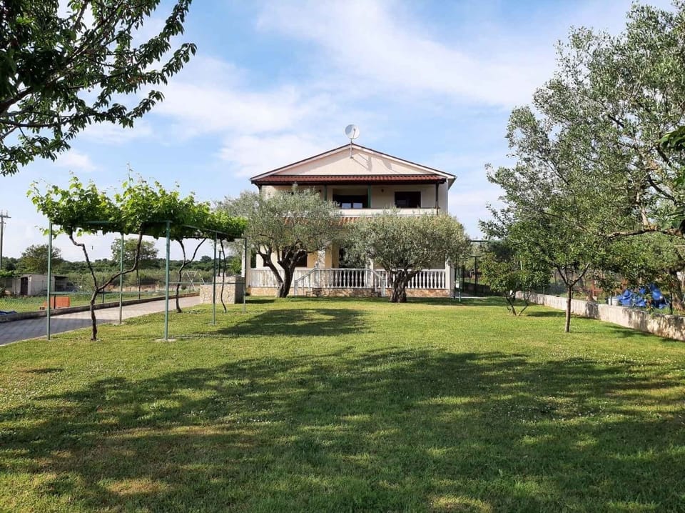 Main building with garden