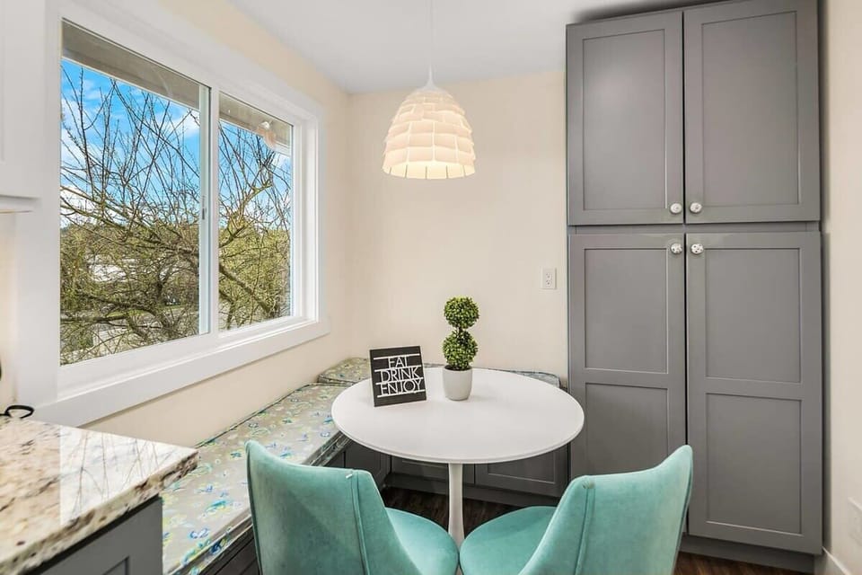 Enjoy your morning coffee at our breakfast nook!