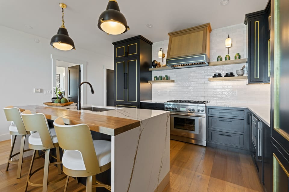 Kitchen.  Koehler amenities. 
