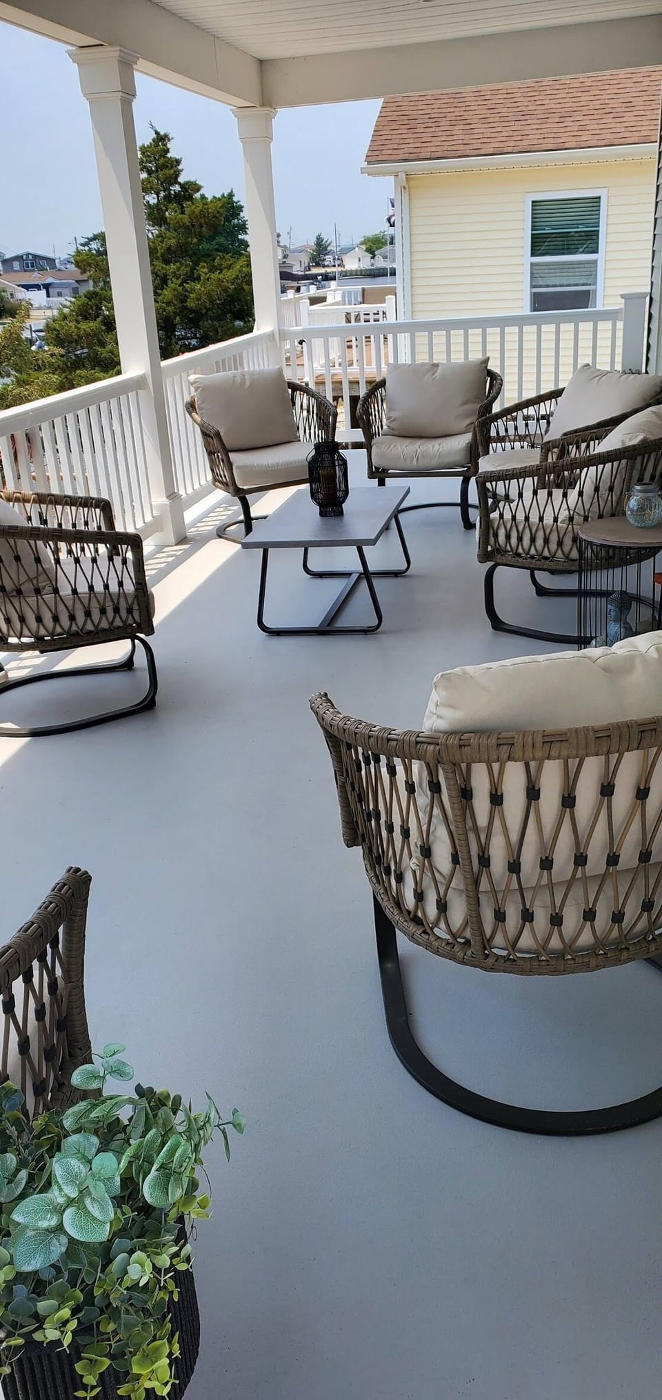 Outside covered deck