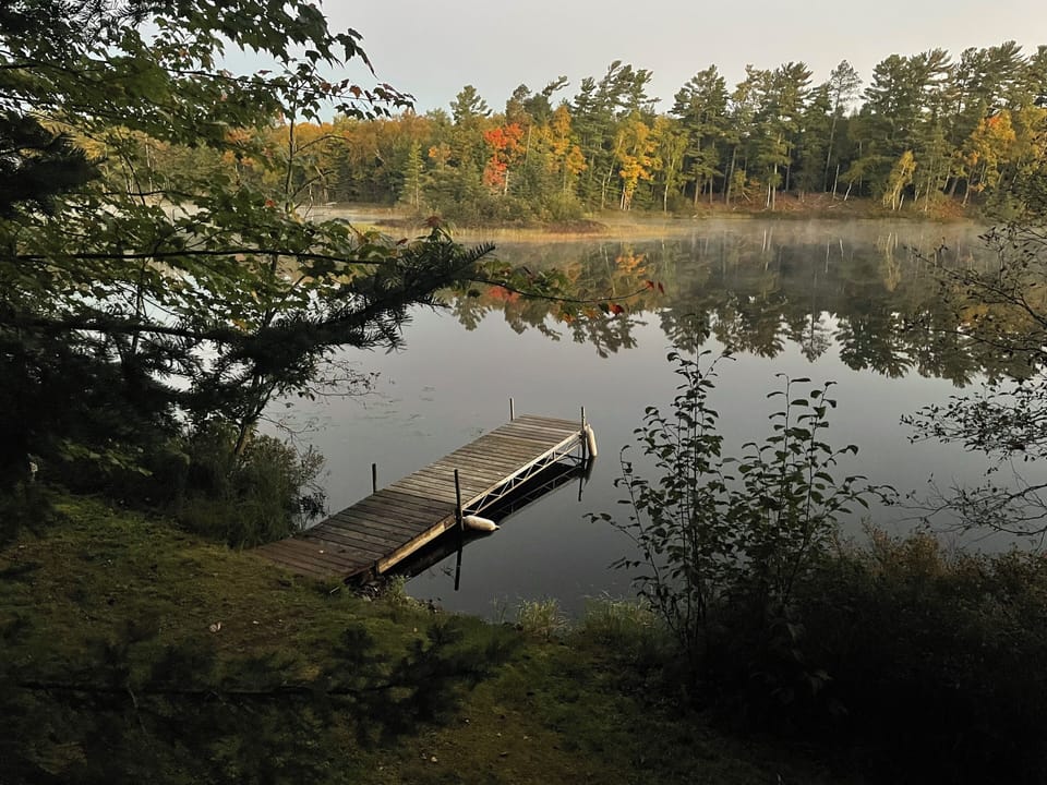 Dock in the fall on Bearskull.