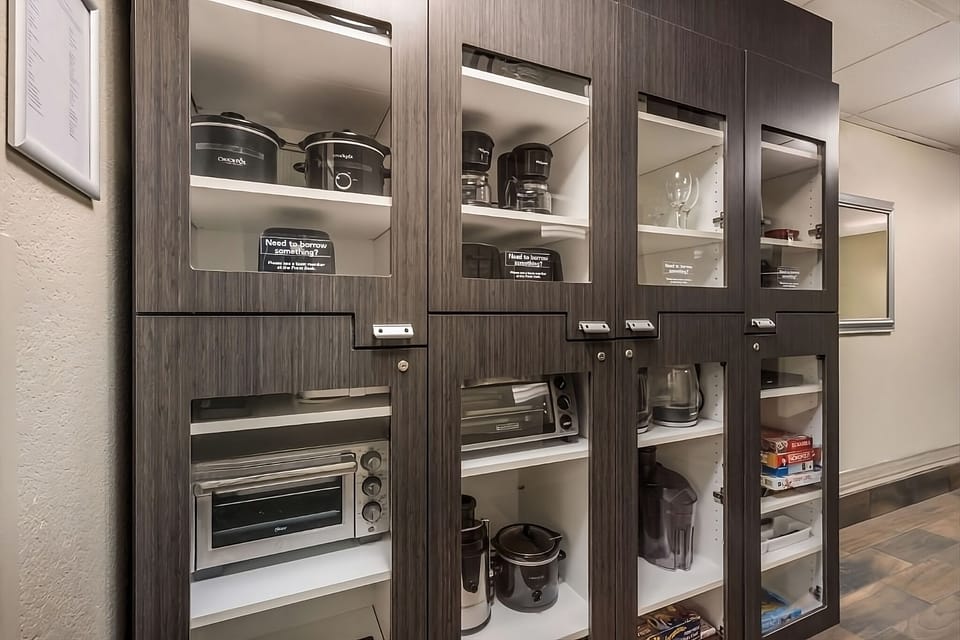Borrow handy kitchen essentials for easy, stress-free meals.