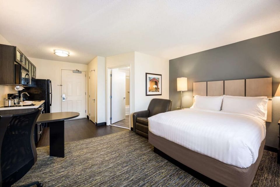 Settle into a spacious suite with kitchenette for easy stays.