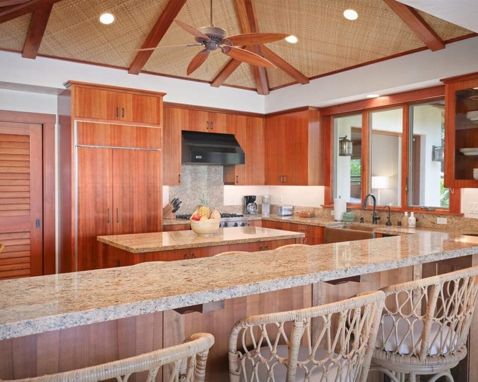 Gleaming granite & top-tier appliances- a chef’s delight