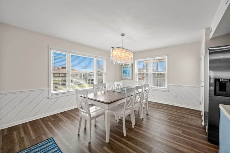 Sit together and enjoy a home cooked meal and chat about your fun-filled day!