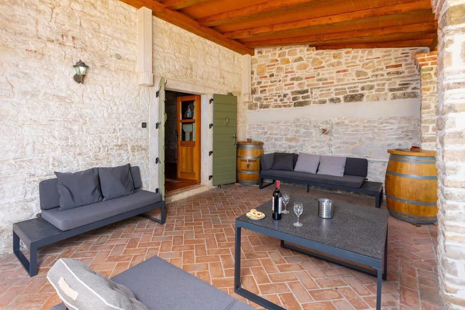 Sheltered terrace area