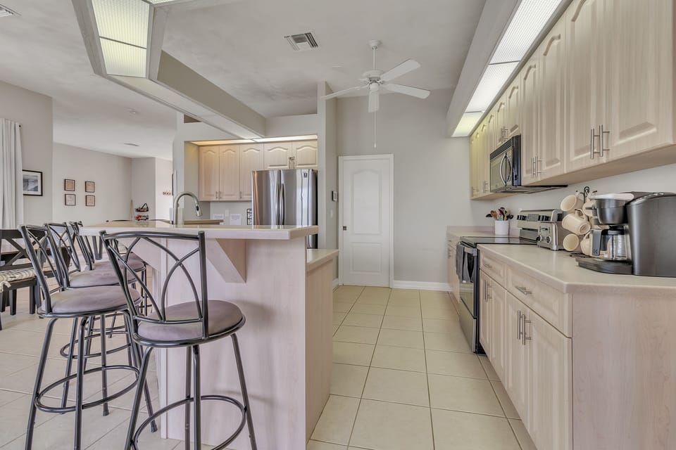 Indoors, Floor, Kitchen, Flooring, Ceiling Fan