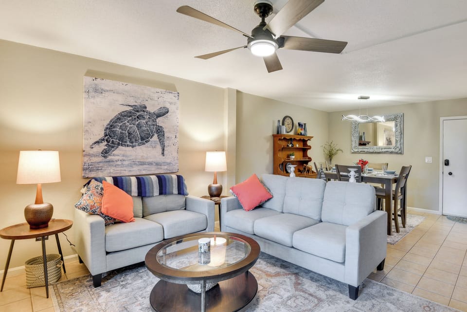 New Smyrna Beach Vacation Rental | 2BR | 1.5BA | 900 Sq Ft | Step-Free Entry