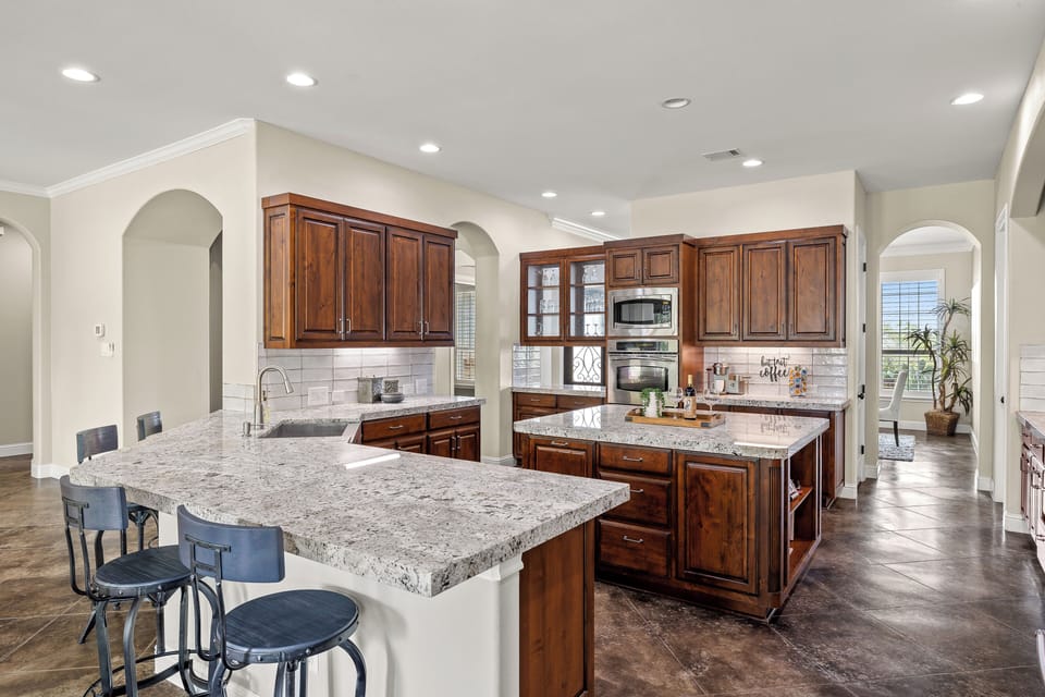 The island is fully equipped and ready for your culinary adventures.