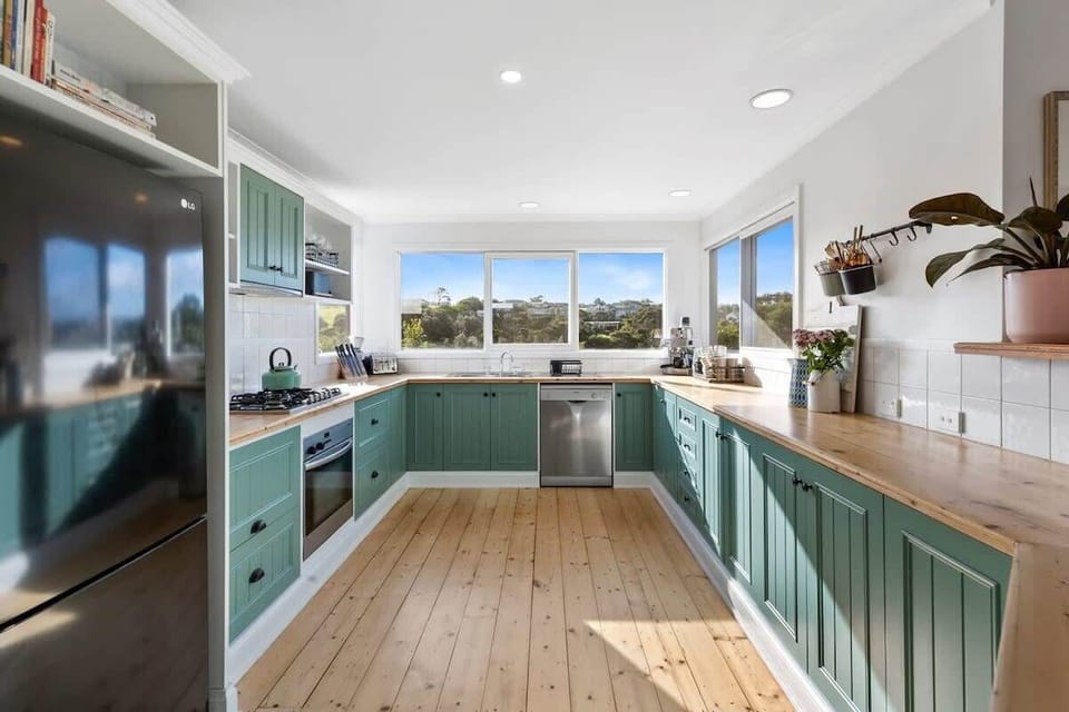 Cooking is a pleasure in such a gorgeous kitchen, with beautiful wetland views to enjoy while preparing meals