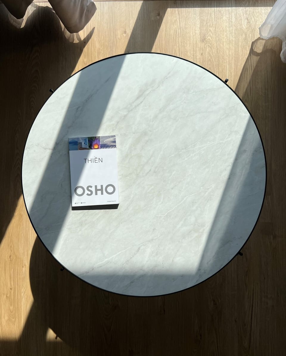 Osho in the afternoon sunlight