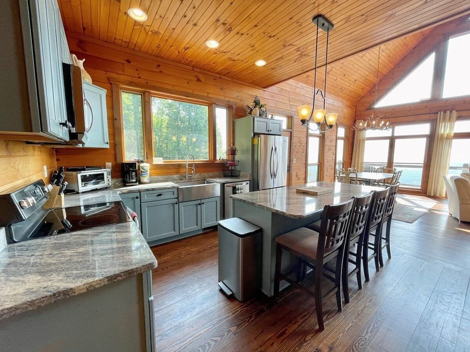 Kitchen with Long Range Views
