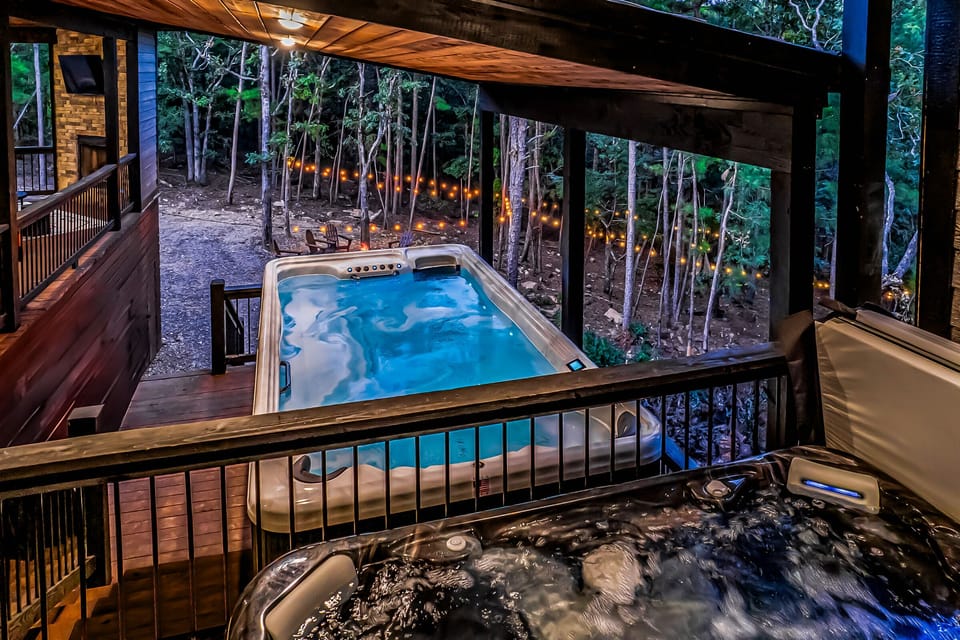 Experience twice the relaxation and recreation with both a hot tub and pool spa! Fun for the entire group!
