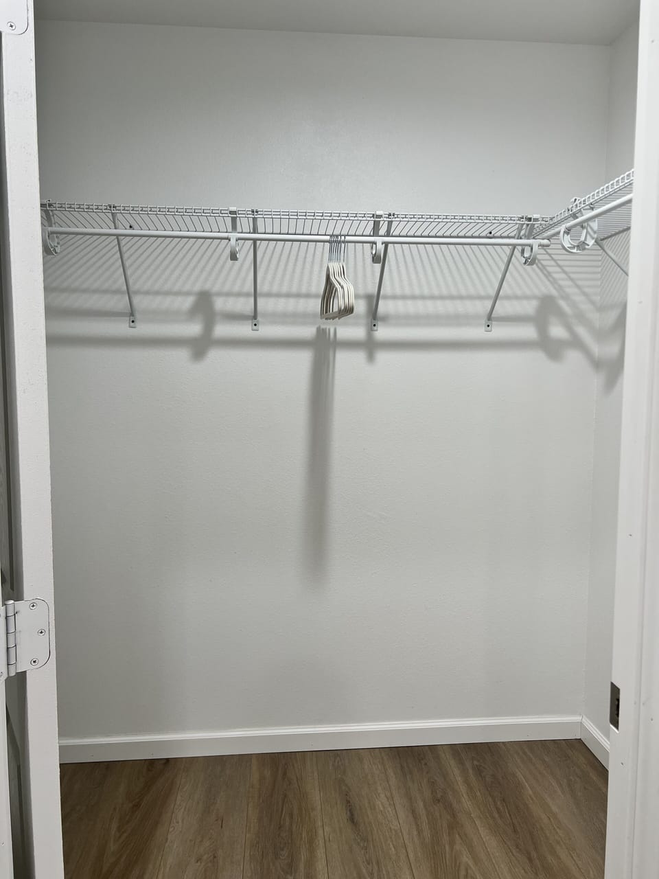 Walk in guest bedroom closet