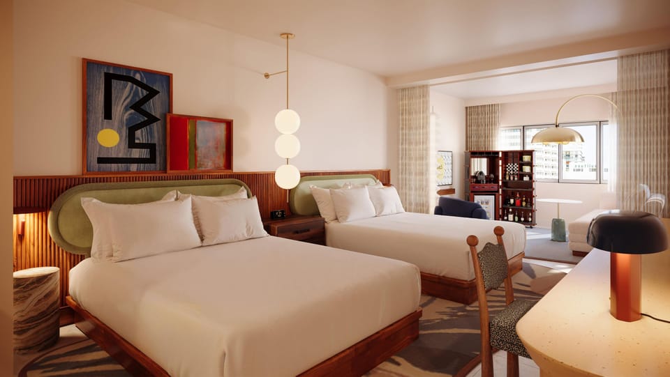 Bedroom. Interior and views may vary based on location and availability.