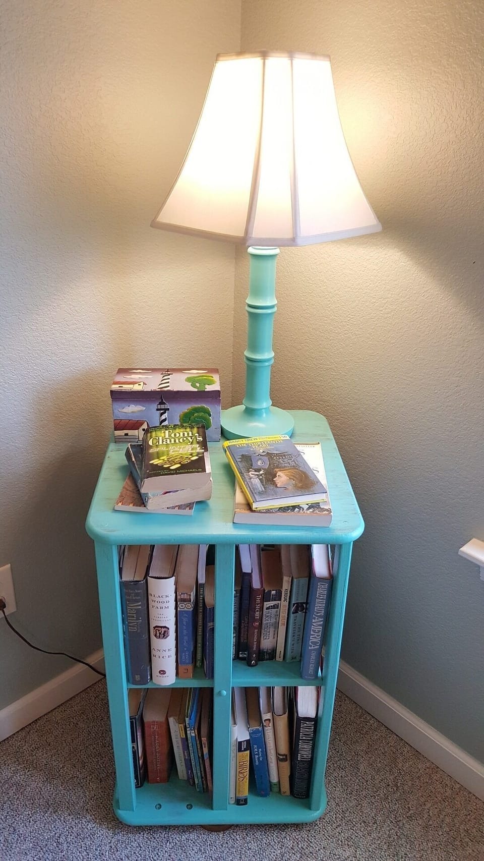2nd bedroom with plentiful book selections.
