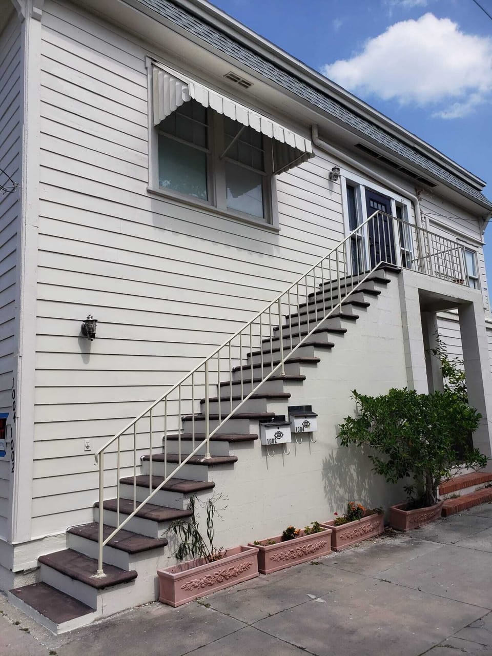 Stairs to unit entrance