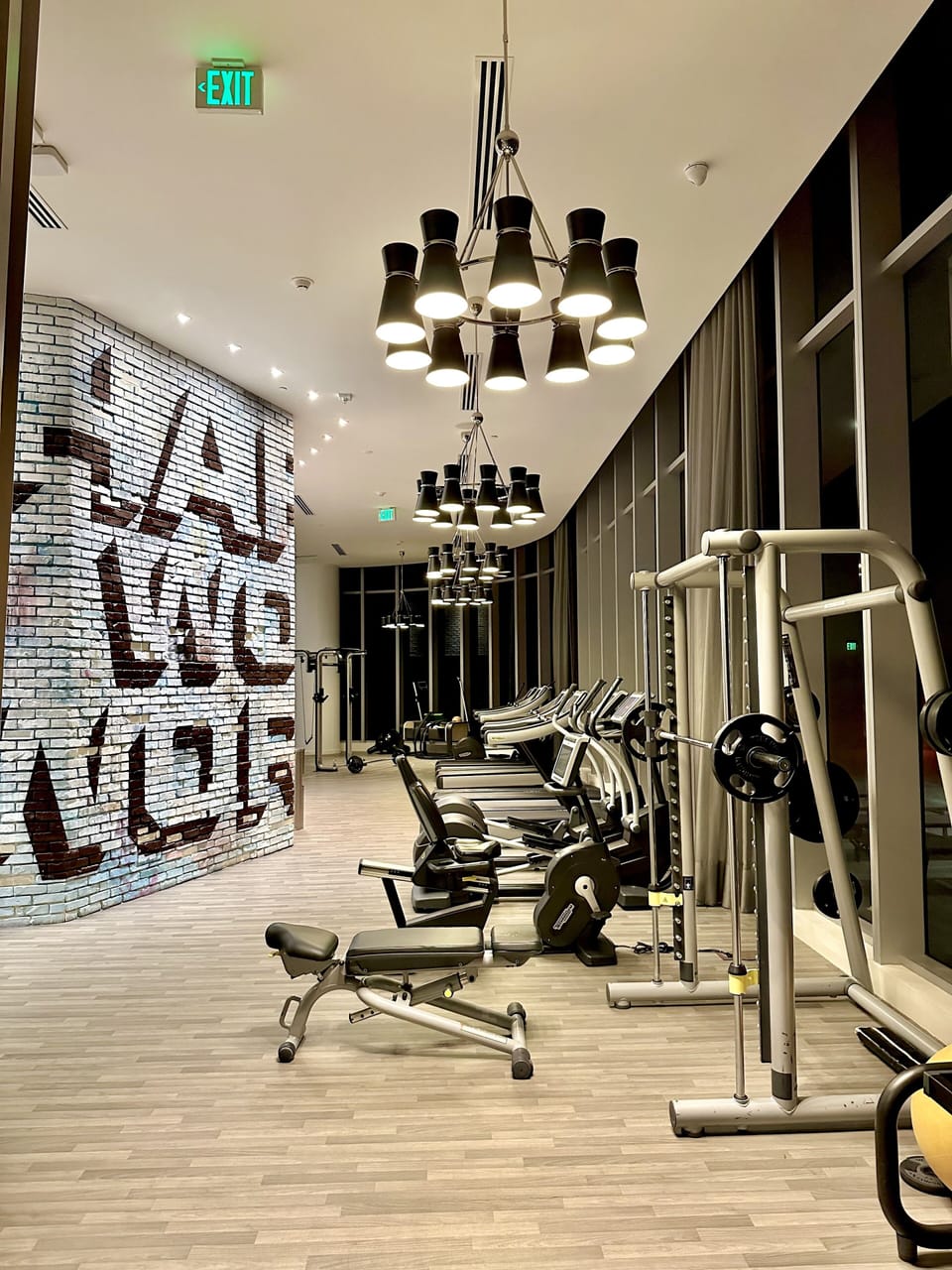 Gym with Ocean view at 9th floor free for guests 