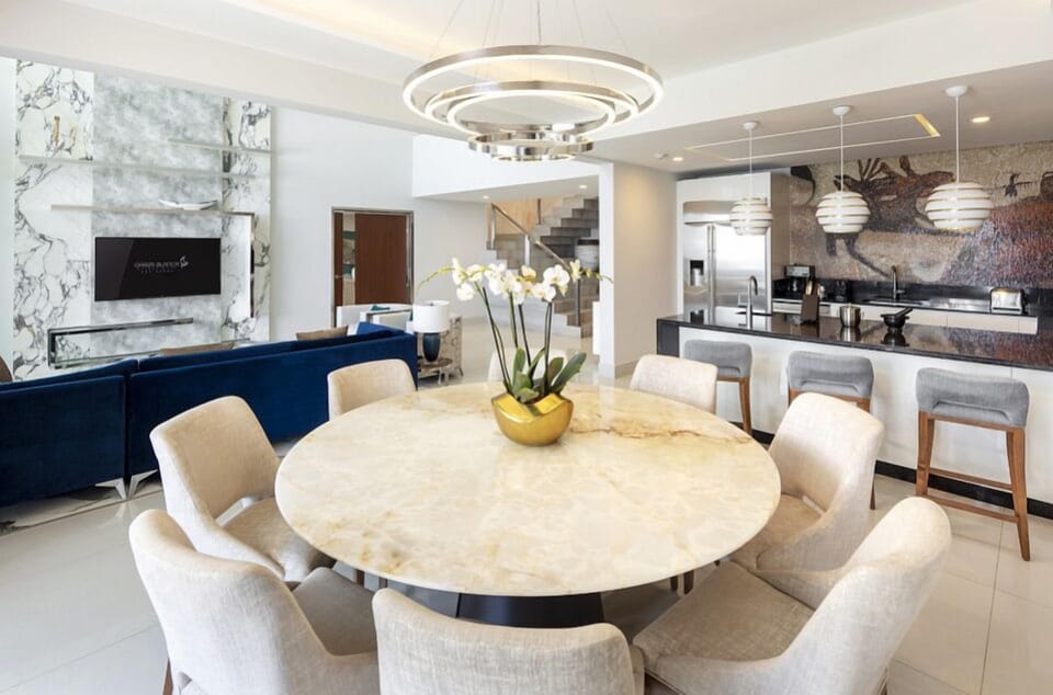 Dining and kitchen