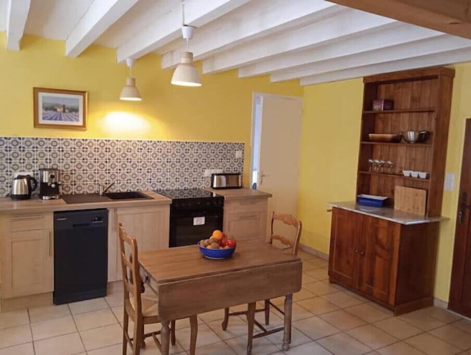 The new modern kitchen but still with old charm