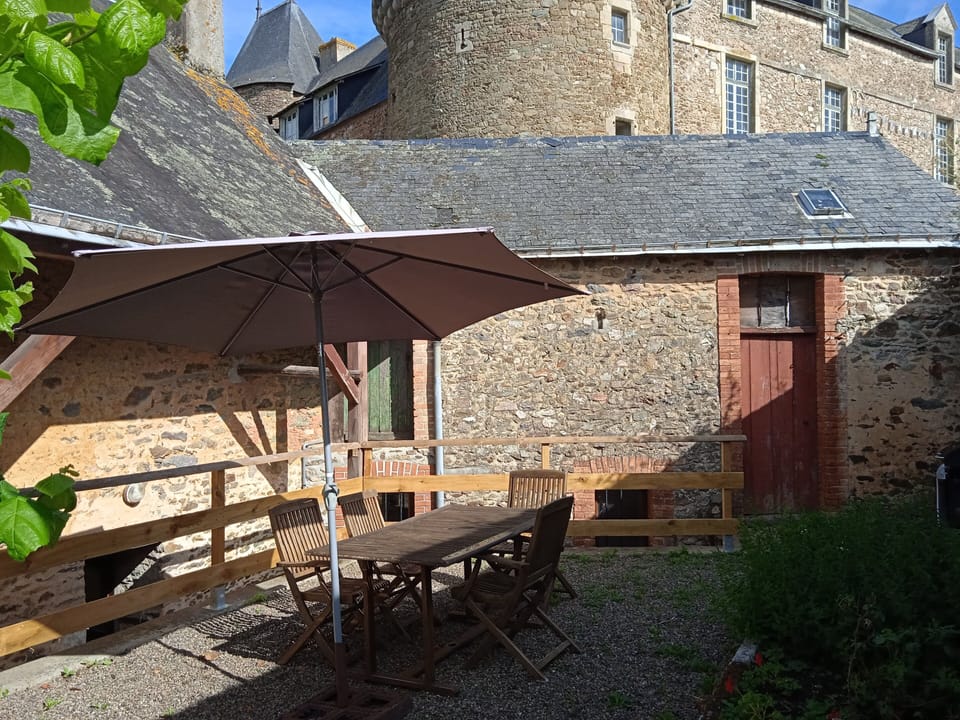 The private and self-contained courtyard garden