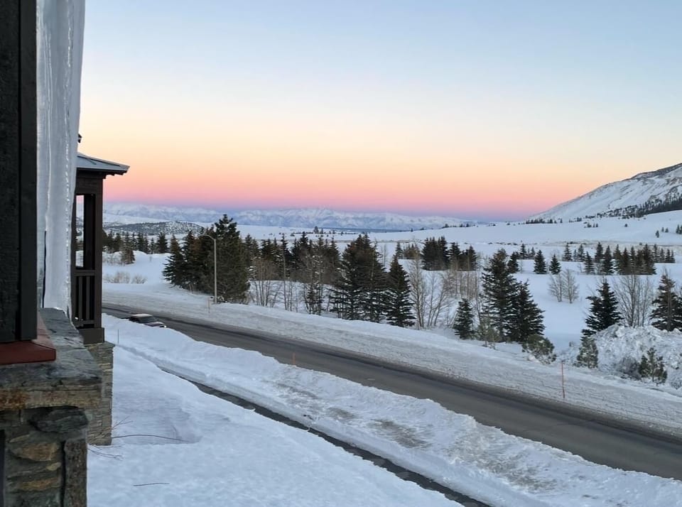 Sunrise view from deck