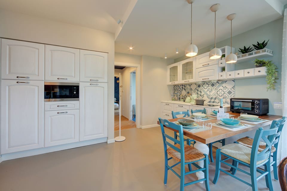 Kitchen and dining area