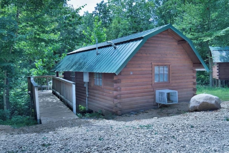 Rustic Cabin Entrance