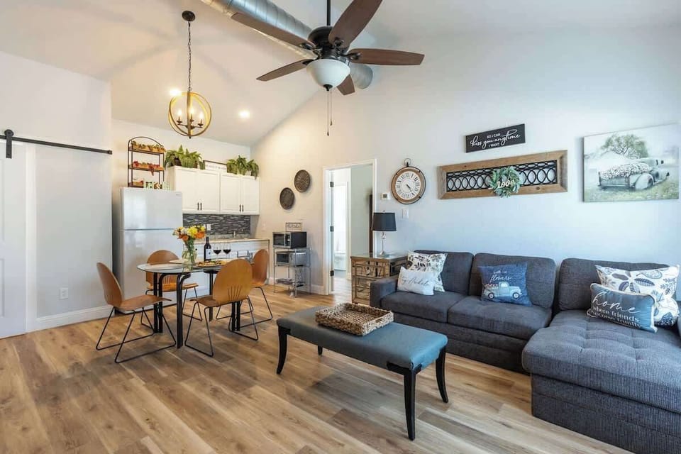 This cozy casita exudes warmth and ambiance. 