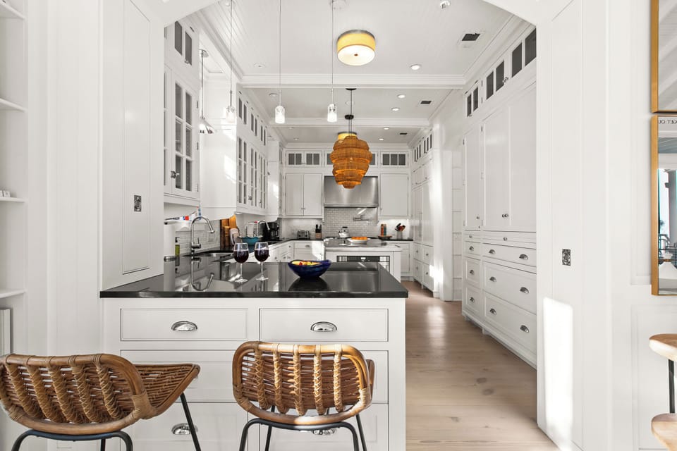 Beautiful kitchen is well supplied